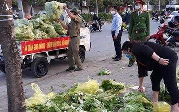 Chính quyền phường Mai Dịch đã làm gì số nông sản giải cứu?