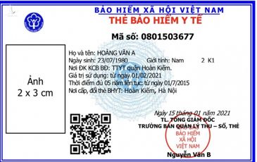 Từ ngày 1/4 sử dụng mẫu thẻ bảo hiểm y tế mới