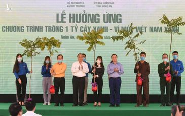 Thủ tướng dự Lễ hưởng ứng chương trình trồng 1 tỷ cây xanh tại Nghệ An