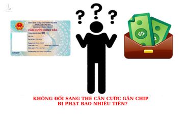 Không đổi sang thẻ căn cước gắn chíp bị phạt bao nhiêu tiền?