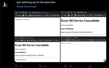 Hàng loạt website nổi tiếng thế giới gặp sự cố lớn nhất từ trước tới nay