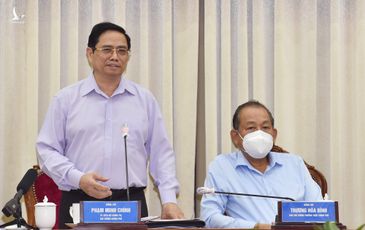 Thủ tướng: Chúng ta đang đi đúng hướng, cần tiếp tục phấn đấu, nỗ lực thực hiện cho được mục tiêu kép