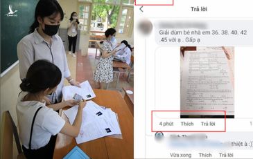 NÓNG: Công an vào cuộc vụ nghi vấn thí sinh lén chụp ảnh đề Toán gửi ra ngoài