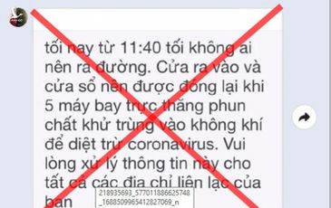 TP.HCM bác tin đồn thất thiệt về máy bay phun khử khuẩn vào đêm nay