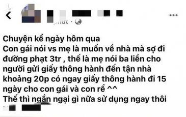 Hiểu sao cho đúng về “giấy thông hành” đi lại ở TP.HCM?