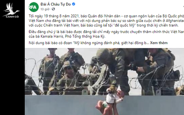 Sự ấu trĩ của RFA khi so sánh khập khiễng Afghanistan với cách mạng Việt Nam