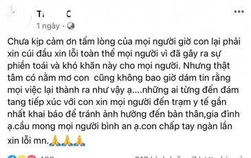 Viết tâm thư xin lỗi vì để xảy ra dịch khi tổ chức đám tang cho mẹ