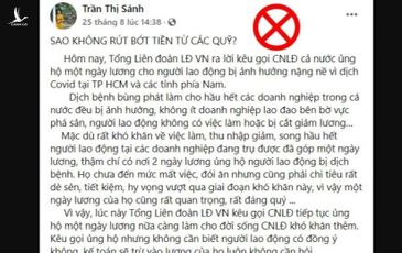 Kêu gọi ủng hộ công nhân khó khăn là có tội sao?