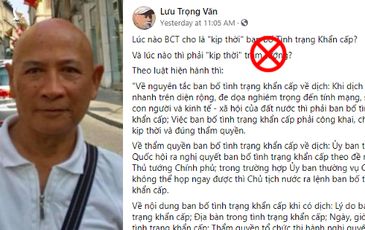 Ban bố tình trạng khẩn cấp: Chính phủ không cần kẻ phá hoại dạy khôn