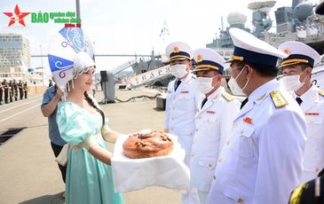Biên đội tàu Việt Nam cập cảng TP Vladivostok, chuẩn bị tham gia Army Games 2021