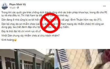 Thực hư thông tin “người dân cách ly tại Bình Thuận bị công an trấn áp phải bỏ chạy”
