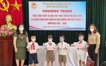 Hà Nội quyên góp được 2.345 máy tính và thiết bị học trực tuyến