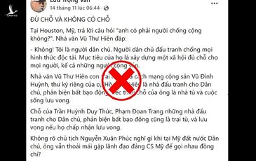 Đất nước không bao giờ có chỗ cho những kẻ phản động