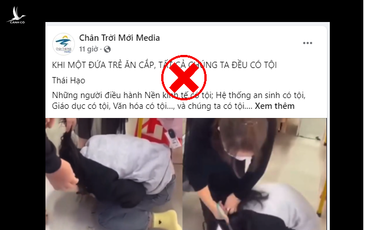 Thôi đừng lôi việc ăn cắp của đứa trẻ để chính trị hóa nữa!