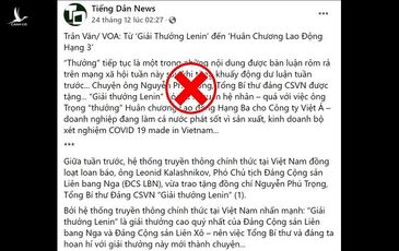 Những kẻ lên đồng vì Giải thưởng Lê-nin của Tổng Bí thư