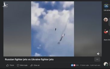 Sự thật video ‘máy bay Nga bị bắn rơi ở Kyiv’