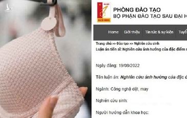 Luận án tiến sĩ về áo ngực và thói quen mạt sát