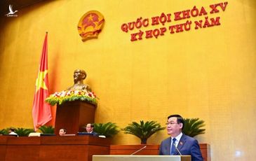 Chủ tịch Quốc hội Vương Đình Huệ phát biểu khai mạc Kỳ họp thứ 5
