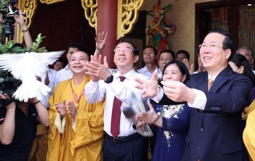 Chủ tịch nước Võ Văn Thưởng chúc mừng đại lễ Phật đản tại TP.HCM