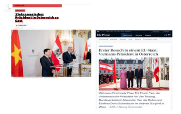 Truyền thông Áo nhận định về chuyến thăm của Chủ tịch nước