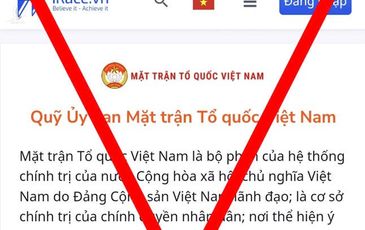 Cảnh báo nhiều trang giả mạo MTTQ Việt Nam để huy động tiền ủng hộ