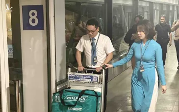 Chuyến bay lùi giờ cất cánh 35 phút để đợi hành khách đặc biệt