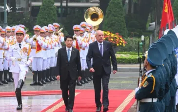 Chủ tịch nước Lương Cường chủ trì lễ đón, hội đàm với Tổng thống Hungary