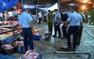 Phá đường dây giết mổ heo bệnh cung cấp cho chợ, quán ăn ở khắp Hà Nội
