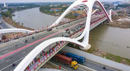 Thông xe cây cầu hơn 2.200 tỷ đồng ở trung tâm Hải Phòng