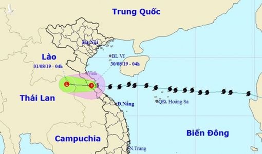 Bão số 4 suy yếu, Bắc Bộ và Trung Bộ tiếp tục mưa lớn