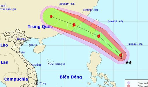 Bão gần Biển Đông đang mạnh lên, Bắc Bộ, Bắc Trung Bộ mưa dông
