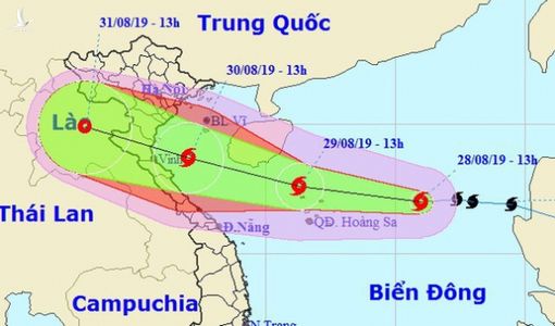 Bão số 4 đổ bộ Thanh Hóa – Quảng Bình chiều tối 30-8, mưa rất lớn