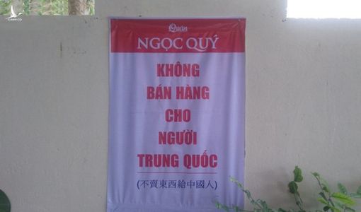 Nhiều nhà hàng ở Đà Nẵng treo biển “không bán hàng cho người Trung Quốc”