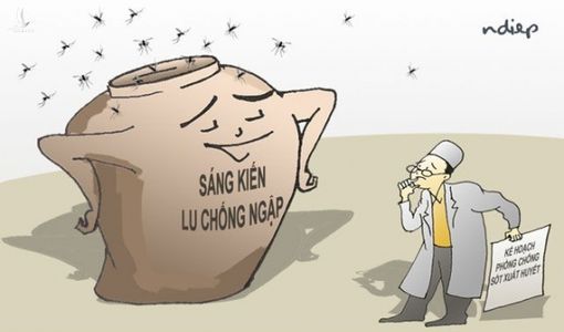 Mưa lớn và chúng ta đã thấy tác dụng chống ngập của những cái lu!