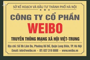 Đừng để “cáo” Weibo gửi chân trên lãnh thổ Việt Nam