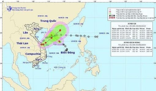 Áp thấp nhiệt đới vào đất liền rồi ngược ra biển, tiếp tục mạnh lên thành bão