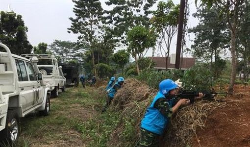 Khẩu súng lạ trong tay lính gìn giữ hòa bình Việt Nam