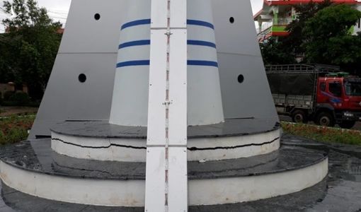 Công trình tiền tỷ ở Quảng Trị nứt toác sau 1 tháng sử dụng