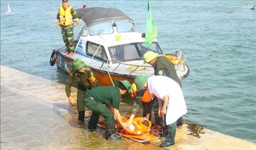 Diễn tập phòng chống thiên tai, cứu hộ cứu nạn tại Cảng cá Cửa Hội