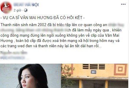 Xôn xao kẻ tung clip của Văn Mai Hương đã bị bắt