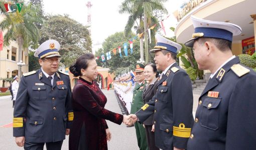 Chủ tịch Quốc hội thăm, chúc mừng Quân chủng Hải quân, Quân khu 3