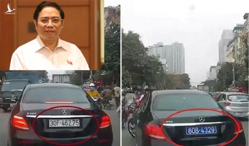 Trưởng Ban Tổ chức Trung ương Phạm Minh Chính không ngồi trên xe “đổi trắng thay xanh” 