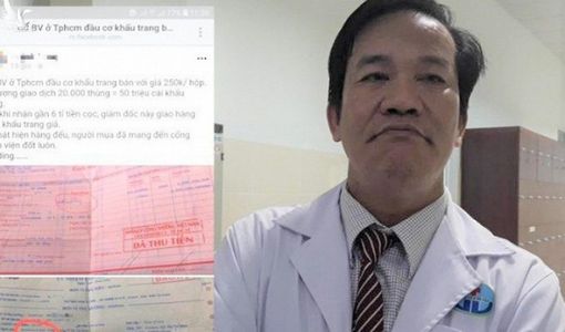 Không khởi tố Giám đốc Bệnh viện quận Gò Vấp thu gom khẩu trang bán kiếm lời