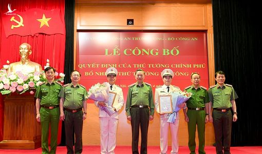 Bộ Công an có 2 tân Thứ trưởng mới
