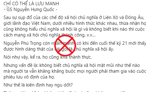 Nhận diện và đấu tranh với luận điệu xuyên tạc mục tiêu chủ nghĩa xã hội