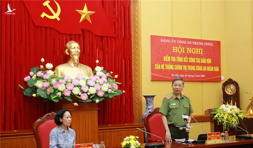 Trưởng Ban Dân vận Trung ương làm việc với Bộ Công an
