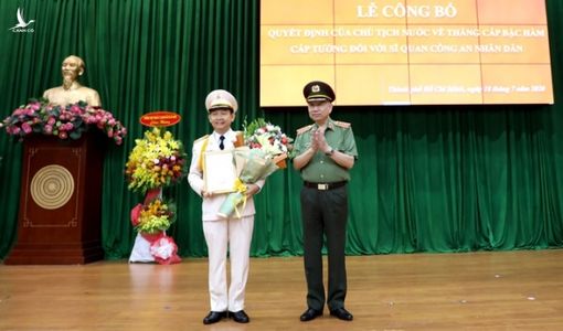 Phong hàm Thiếu tướng cho PGĐ Công an TPHCM Đinh Thanh Nhàn