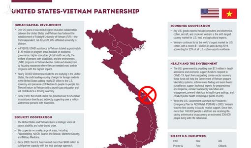 Về việc Đại Sứ quán Mỹ “hô biến” Hoàng Sa, Trường Sa khỏi bản đồ Việt Nam 