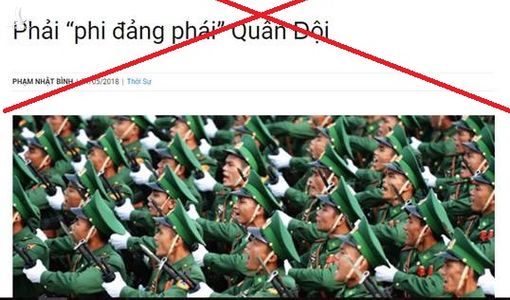 Nhận diện âm mưu chống phá Quân đội nhân dân của các thế lực thù địch