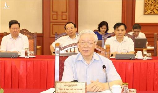 Tổng Bí thư, Chủ tịch nước chủ trì buổi làm việc với Thường vụ Thành ủy Hà Nội